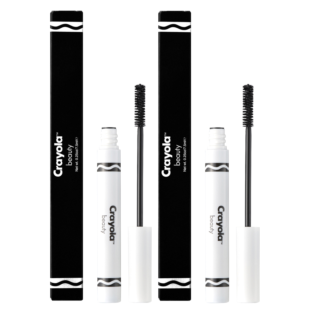 Crayola Mascara - Black - Pack of 2 by Crayola for Women 0.25 oz Mascara